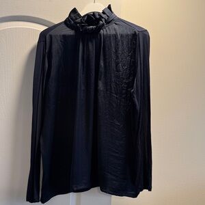 Banana Republic Black Long Sleeve Blouse